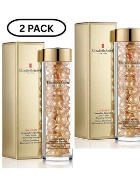 Pack of 2 Elizabeth Arden Advanced Ceramide Capsules Serum 90 Count 1.41oz